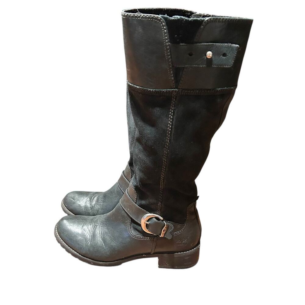 Timberland Black Leather Ankle Boots